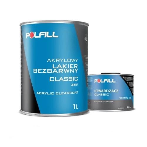 Polfill Лак 2К 2:1 HS Classik Polfill 1 л + утв. 0,5l (43140+43142)