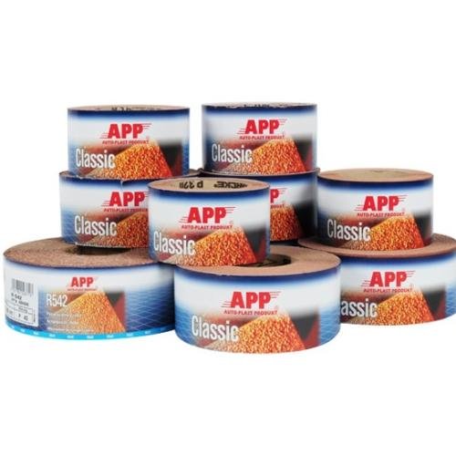 APP Наждачная бумага водостойкая R115 115мм х 25м P_80 в рулоне, Ersta, коричневая (40R0080)