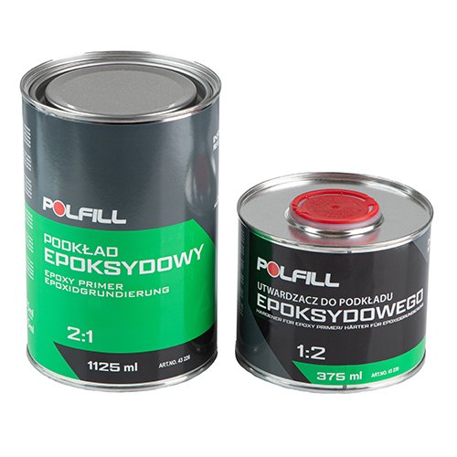 Polfill Грунт эпоксидный Polfill 2:1 "мокрый по мокрому" 0.750l + затверд.375ml, серый (43226+43239)