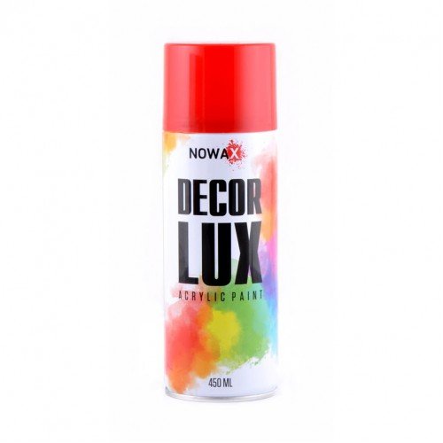 Акриловая краска глянцевая рубиново красная NOWAX Decor Lux (3003) 450мл Акриловая краска глянцевая рубиново красная NOWAX Decor Lux (3003) 450мл