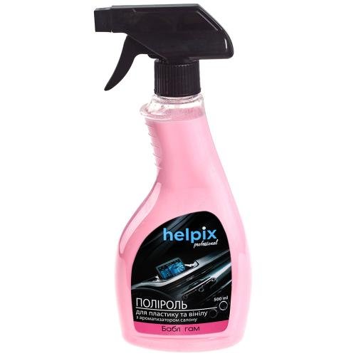 Полироль для пластика и винила HELPIX Professional 500мл триггер (БАБЛ ГАМ) (3255)