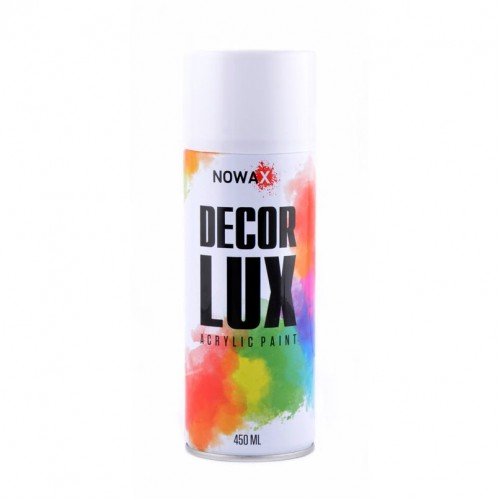 Акриловая краска белый матовый NOWAX Decor Lux (9010) 450мл Акриловая краска белый матовый NOWAX Decor Lux (9010) 450мл