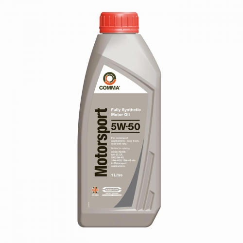 Моторное масло Сomma MOTORSPORT 5W-50 API SL, CF ACEA A3/B3 1л (12шт/уп)