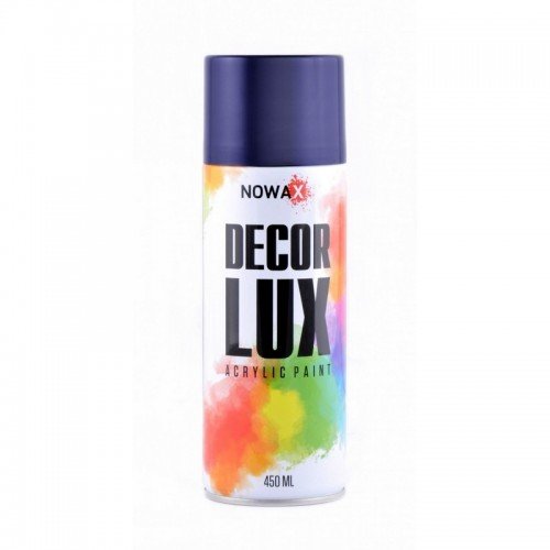 Акриловая краска глянцевая темно синяя NOWAX Decor Lux (5010) 450мл Акриловая краска глянцевая темно синяя NOWAX Decor Lux (5010) 450мл