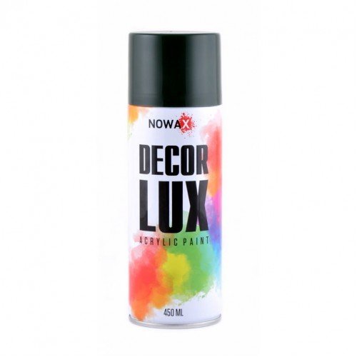 Акриловая краска глянцевая зеленый мох NOWAX Decor Lux (6005) 450мл Акриловая краска глянцевая зеленый мох NOWAX Decor Lux (6005) 450мл